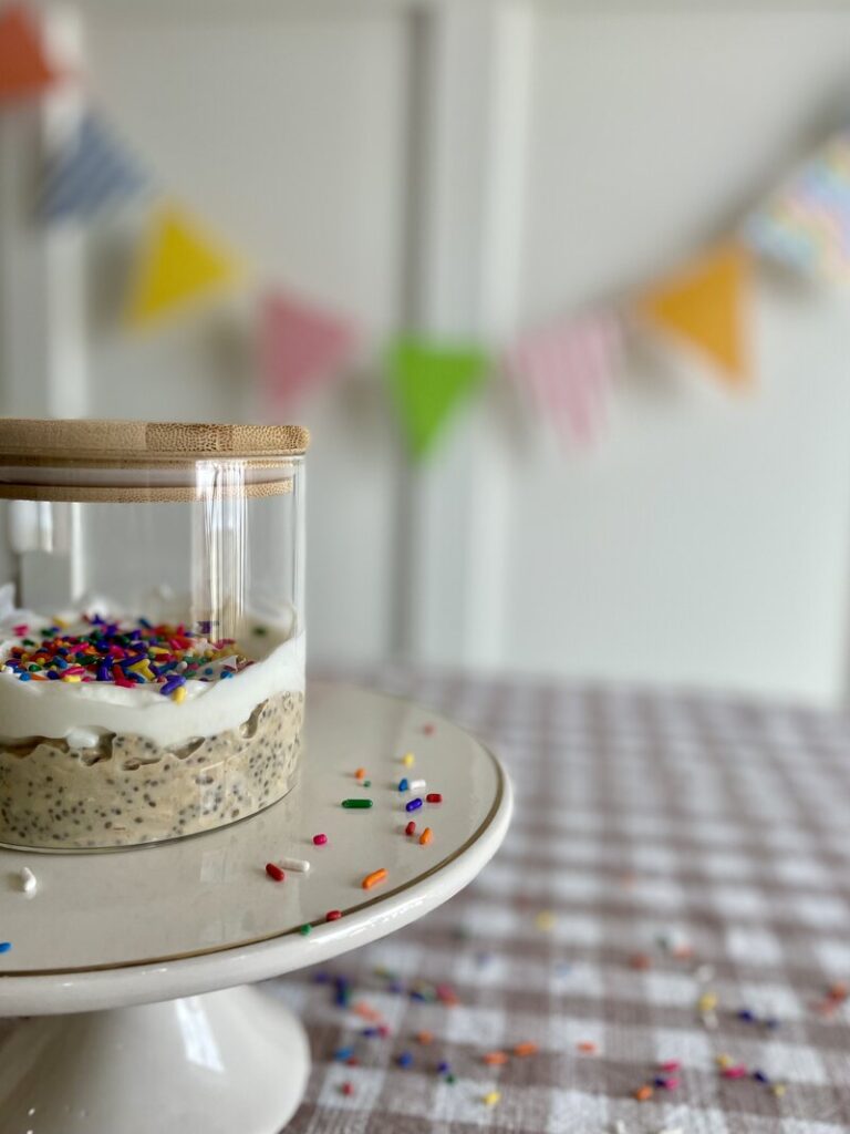 Birthday Cake Overnight Oats