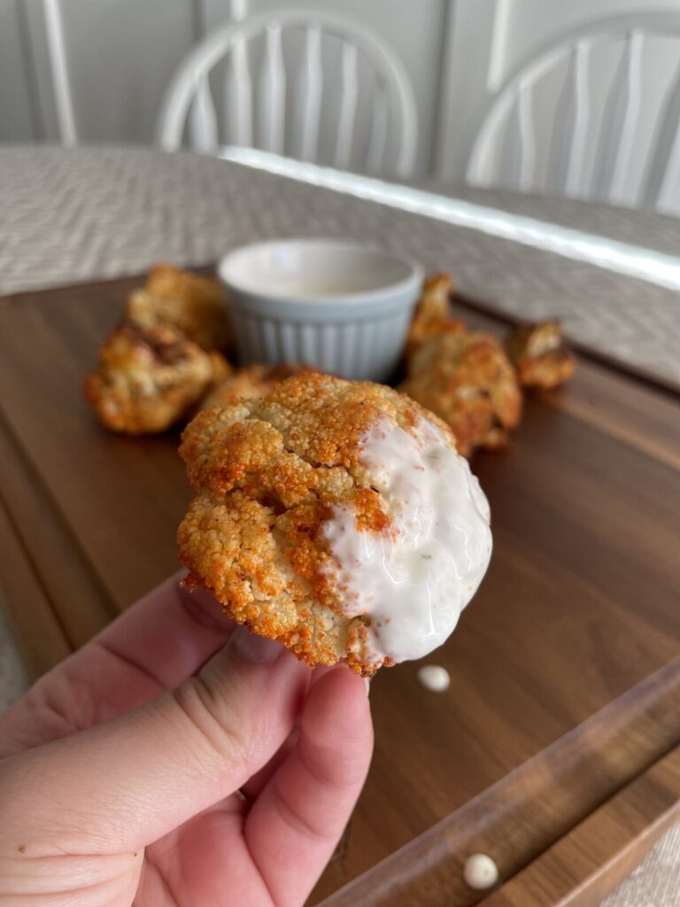 Crispy Buffalo Cauliflower Bites